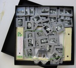 Faehr-Objekt mit Foto-Dias in Box
